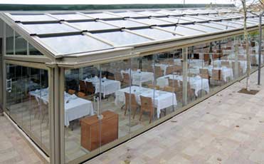 Veranda cam tavan, Veranda hareketli cam tavan, Rolling Roof, Bioclimatik, Pergole tente, Zip perde, Giyotin cam, Sürgülü cam sistemleri